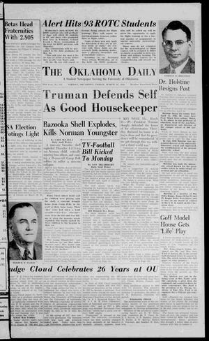 The Oklahoma Daily (Norman, Okla.), Vol. 37, No. 112, Ed. 1 Friday, March 16, 1951