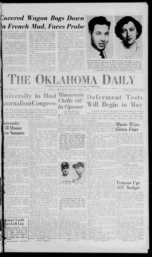 The Oklahoma Daily (Norman, Okla.), Vol. 37, No. 121, Ed. 1 Tuesday, April 3, 1951
