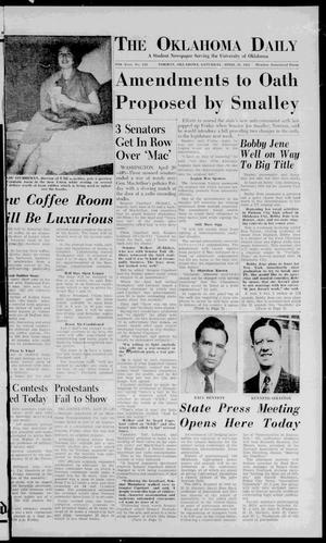 The Oklahoma Daily (Norman, Okla.), Vol. 37, No. 135, Ed. 1 Saturday, April 21, 1951