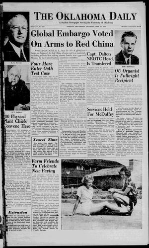 The Oklahoma Daily (Norman, Okla.), Vol. 37, No. 151, Ed. 1 Tuesday, May 15, 1951