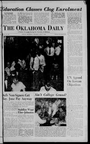 The Oklahoma Daily (Norman, Okla.), Vol. 37, No. 160, Ed. 1 Thursday, June 7, 1951