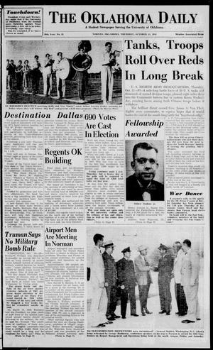 The Oklahoma Daily (Norman, Okla.), Vol. 37, No. 213, Ed. 1 Thursday, October 11, 1951