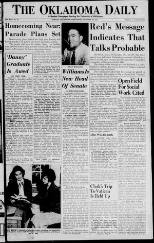 The Oklahoma Daily (Norman, Okla.), Vol. 37, No. 222, Ed. 1 Wednesday, October 24, 1951