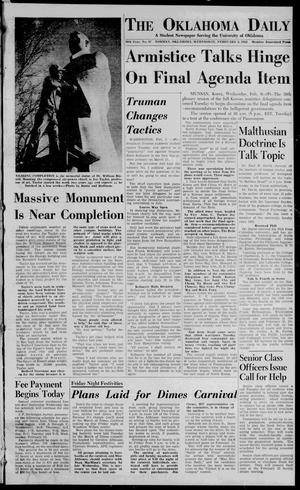 The Oklahoma Daily (Norman, Okla.), Ed. 1 Wednesday, February 6, 1952