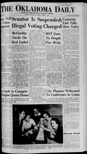 The Oklahoma Daily (Norman, Okla.), Ed. 1 Friday, March 7, 1952