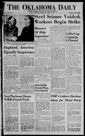 The Oklahoma Daily (Norman, Okla.), Ed. 1 Wednesday, April 30, 1952