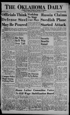 The Oklahoma Daily (Norman, Okla.), Ed. 1 Wednesday, June 18, 1952