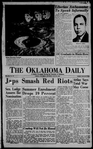The Oklahoma Daily (Norman, Okla.), Ed. 1 Thursday, June 26, 1952