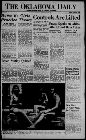 Primary view of object titled 'The Oklahoma Daily (Norman, Okla.), Ed. 1 Friday, June 27, 1952'.
