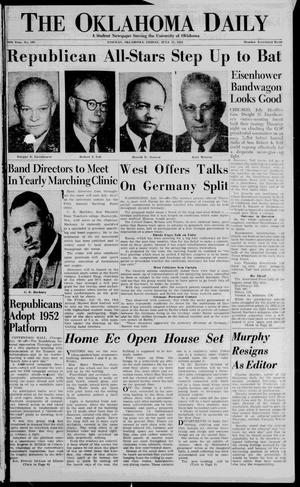 The Oklahoma Daily (Norman, Okla.), Vol. 38, No. 185, Ed. 1 Friday, July 11, 1952