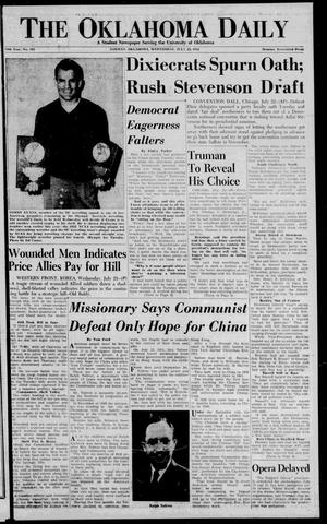 The Oklahoma Daily (Norman, Okla.), Vol. 38, No. 193, Ed. 1 Wednesday, July 23, 1952