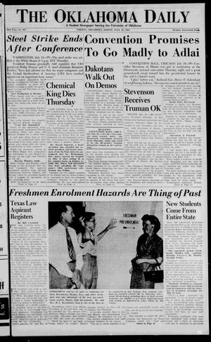 The Oklahoma Daily (Norman, Okla.), Vol. 38, No. 195, Ed. 1 Friday, July 25, 1952