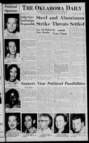 The Oklahoma Daily (Norman, Okla.), Vol. 38, No. 197, Ed. 1 Tuesday, July 29, 1952