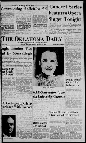 The Oklahoma Daily (Norman, Okla.), Vol. 39, No. 28, Ed. 1 Friday, October 17, 1952