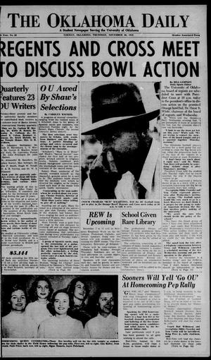 The Oklahoma Daily (Norman, Okla.), Vol. 39, No. 52, Ed. 1 Thursday, November 20, 1952