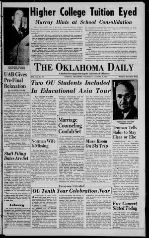 The Oklahoma Daily (Norman, Okla.), Vol. 39, No. 73, Ed. 1 Thursday, January 8, 1953