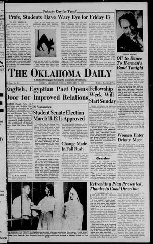 The Oklahoma Daily (Norman, Okla.), Vol. 39, No. 93, Ed. 1 Friday, February 13, 1953