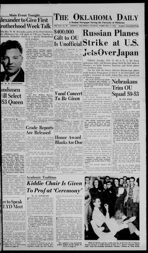 The Oklahoma Daily (Norman, Okla.), Vol. 39, No. 95, Ed. 1 Tuesday, February 17, 1953