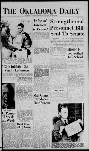 The Oklahoma Daily (Norman, Okla.), Vol. 39, No. 96, Ed. 1 Wednesday, February 18, 1953