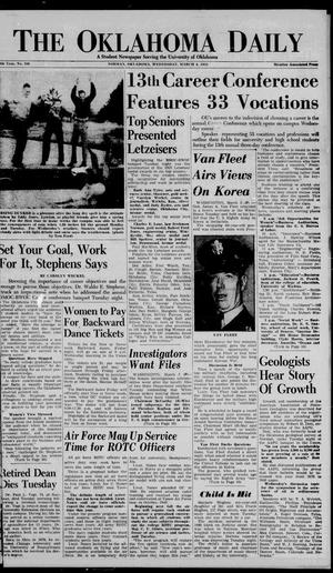 The Oklahoma Daily (Norman, Okla.), Vol. 39, No. 106, Ed. 1 Wednesday, March 4, 1953