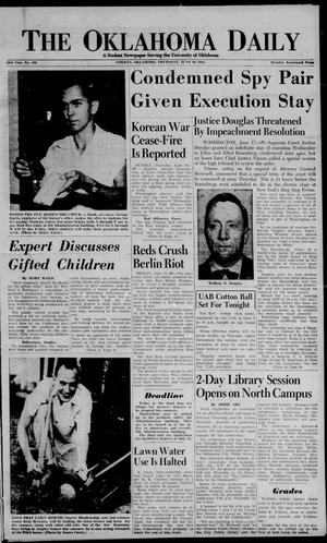 The Oklahoma Daily (Norman, Okla.), Vol. 39, No. 168, Ed. 1 Thursday, June 18, 1953