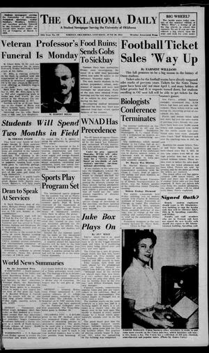 The Oklahoma Daily (Norman, Okla.), Vol. 39, No. 170, Ed. 1 Saturday, June 20, 1953