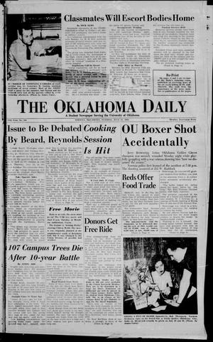 Primary view of object titled 'The Oklahoma Daily (Norman, Okla.), Vol. 39, No. 190, Ed. 1 Tuesday, July 21, 1953'.