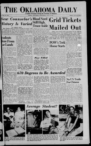 The Oklahoma Daily (Norman, Okla.), Vol. 39, No. 196, Ed. 1 Wednesday, July 29, 1953