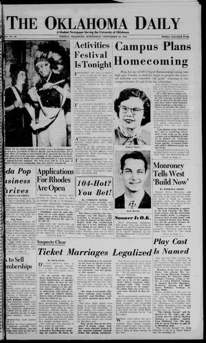 The Oklahoma Daily (Norman, Okla.), Vol. 40, No. 16, Ed. 1 Wednesday, September 30, 1953