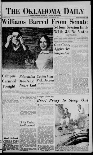 The Oklahoma Daily (Norman, Okla.), Vol. 40, No. 43, Ed. 1 Friday, November 6, 1953