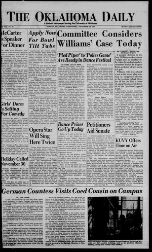 The Oklahoma Daily (Norman, Okla.), Vol. 40, No. 50, Ed. 1 Wednesday, November 18, 1953