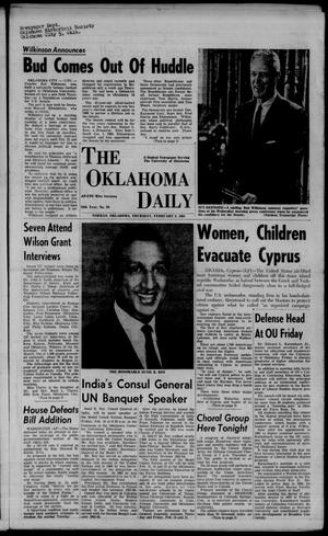 The Oklahoma Daily (Norman, Okla.), Vol. 50, No. 89, Ed. 1 Thursday, February 6, 1964