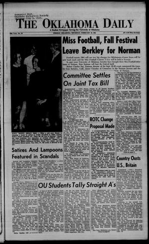 The Oklahoma Daily (Norman, Okla.), Vol. 50, No. 99, Ed. 1 Thursday, February 20, 1964