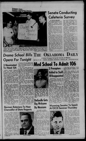 The Oklahoma Daily (Norman, Okla.), Vol. 50, No. 118, Ed. 1 Wednesday, March 18, 1964