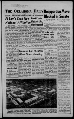 The Oklahoma Daily (Norman, Okla.), Vol. 51, No. 7, Ed. 1 Wednesday, September 16, 1964