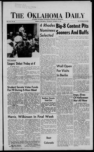 The Oklahoma Daily (Norman, Okla.), Vol. 51, No. 40, Ed. 1 Saturday, October 31, 1964