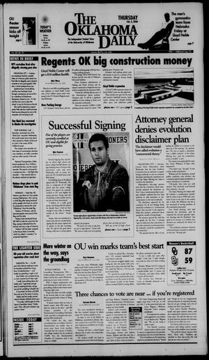 The Oklahoma Daily (Norman, Okla.), Vol. 84, No. 96, Ed. 1 Thursday, February 3, 2000