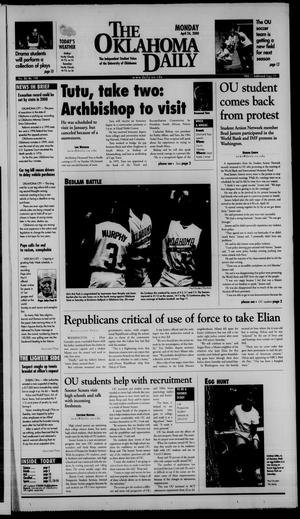 Primary view of object titled 'The Oklahoma Daily (Norman, Okla.), Vol. 84, No. 149, Ed. 1 Monday, April 24, 2000'.