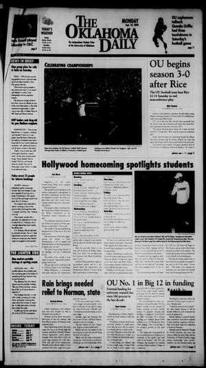 Primary view of object titled 'The Oklahoma Daily (Norman, Okla.), Vol. 84, No. 27, Ed. 1 Monday, September 25, 2000'.