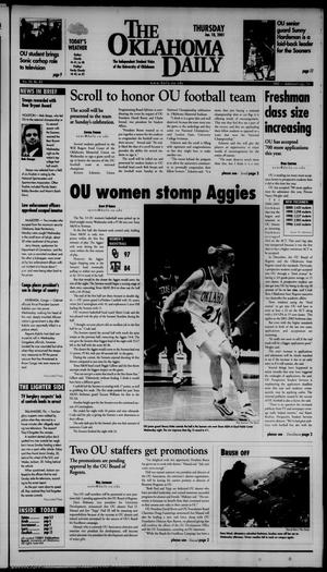 The Oklahoma Daily (Norman, Okla.), Vol. 84, No. 83, Ed. 1 Thursday, January 18, 2001