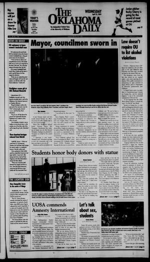 The Oklahoma Daily (Norman, Okla.), Vol. 84, No. 146, Ed. 1 Wednesday, April 25, 2001