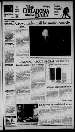 The Oklahoma Daily (Norman, Okla.), Vol. 84, No. 147, Ed. 1 Thursday, April 26, 2001