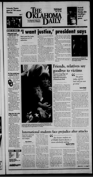 Primary view of object titled 'The Oklahoma Daily (Norman, Okla.), Vol. 85, No. 24, Ed. 1 Tuesday, September 18, 2001'.