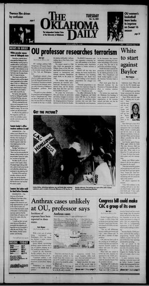 The Oklahoma Daily (Norman, Okla.), Vol. 85, No. 41, Ed. 1 Tuesday, October 16, 2001