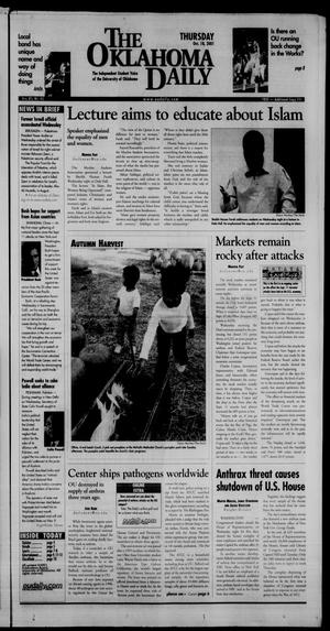 The Oklahoma Daily (Norman, Okla.), Vol. 85, No. 43, Ed. 1 Thursday, October 18, 2001