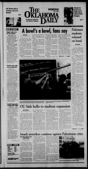 The Oklahoma Daily (Norman, Okla.), Vol. 85, No. 73, Ed. 1 Wednesday, December 5, 2001