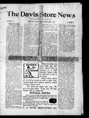 The Davis Store News (Chelsea, Okla.), Vol. 2, No. 9, Ed. 1 Friday, September 1, 1911