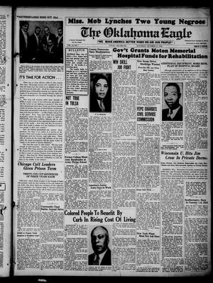 Primary view of object titled 'The Oklahoma Eagle (Tulsa, Okla.), Vol. 33, No. 7, Ed. 1 Saturday, October 17, 1942'.