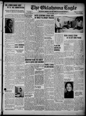Primary view of object titled 'The Oklahoma Eagle (Tulsa, Okla.), Vol. 25, No. 10, Ed. 1 Saturday, November 3, 1945'.