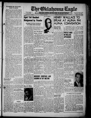 Primary view of object titled 'The Oklahoma Eagle (Tulsa, Okla.), Vol. 28, No. 17, Ed. 1 Thursday, December 18, 1947'.